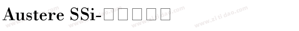 Austere SSi字体转换